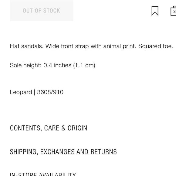 ZARA ANIMAL PRINT FLAT SANDALS - Picture 5 of 13